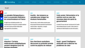 What Doctoblog.fr website looked like in 2019 (6 years ago)