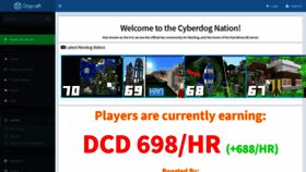 What Dogcraft.net website looked like in 2019 (4 years ago)