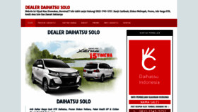 What Daihatsusolo.id website looked like in 2019 (4 years ago)
