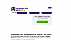 What Desencurtadordelinks.com.br website looked like in 2019 (4 years ago)