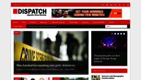 What Dispatch.ug website looked like in 2019 (4 years ago)