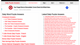 What Dailypuzzleanswers.com website looked like in 2019 (4 years ago)