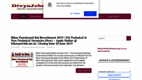 What Divyajobs.in website looked like in 2019 (4 years ago)