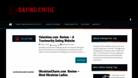 What Datingcritic.org website looked like in 2019 (6 years ago)