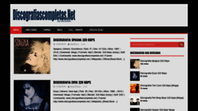 What Discografiascompletas.net website looked like in 2019 (4 years ago)
