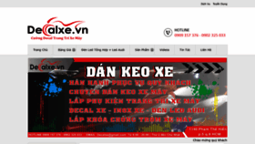 What Decalxe.vn website looked like in 2019 (4 years ago)