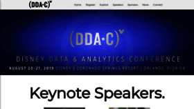What Disneydataconference.com website looked like in 2019 (4 years ago)