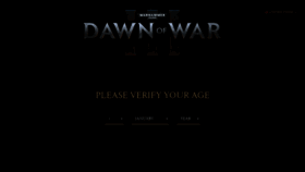 What Dawnofwar.com website looked like in 2019 (4 years ago)