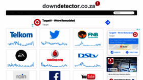 What Downdetector.co.za website looked like in 2019 (4 years ago)