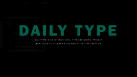 What Dailytype.com website looked like in 2019 (4 years ago)