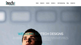 What Designitech.in website looked like in 2019 (4 years ago)