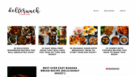 What Delicrunch.co website looked like in 2019 (4 years ago)