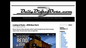 What Dailydieseldose.com website looked like in 2019 (4 years ago)