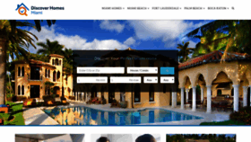 What Discoverhomesmiami.com website looked like in 2019 (4 years ago)