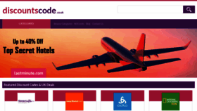 What Discountscode.co.uk website looked like in 2019 (4 years ago)