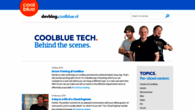 What Devblog.coolblue.nl website looked like in 2019 (4 years ago)