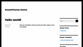 What Demo.smooththemes.com website looked like in 2019 (4 years ago)