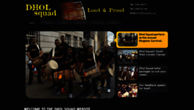 What Dholsquad.com website looked like in 2019 (4 years ago)