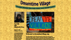 What Dreamtimevillage.org website looked like in 2019 (4 years ago)