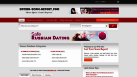 What Dating-scam-report.com website looked like in 2019 (4 years ago)