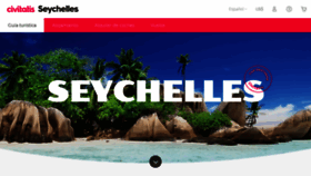 What Disfrutaseychelles.com website looked like in 2019 (4 years ago)