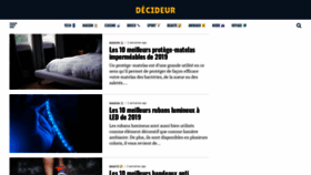 What Decideur.co website looked like in 2019 (4 years ago)