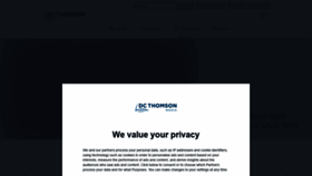 What Dcthomson.co.uk website looked like in 2019 (4 years ago)