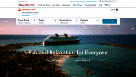 What Disneycruise.disney.go.com website looked like in 2019 (4 years ago)