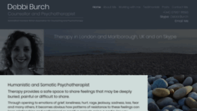 What Debbiburchtherapy.co.uk website looked like in 2019 (4 years ago)