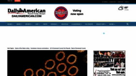 What Dailyamerican.com website looked like in 2019 (4 years ago)