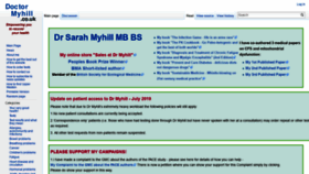 What Drmyhill.co.uk website looked like in 2019 (4 years ago)