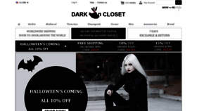 What Darkincloset.com website looked like in 2019 (4 years ago)