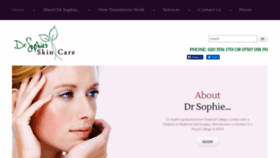 What Drsophie.co.uk website looked like in 2019 (4 years ago)