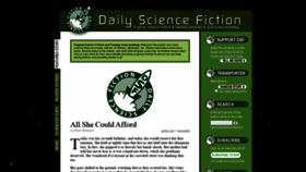 What Dailysciencefiction.com website looked like in 2019 (4 years ago)