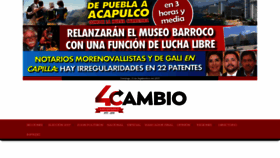 What Diariocambio.mx website looked like in 2019 (4 years ago)