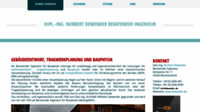 What Dewender.de website looked like in 2019 (4 years ago)