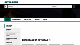 What Datosperu.org website looked like in 2019 (4 years ago)