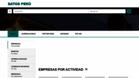 What Datosperu.org website looked like in 2019 (5 years ago)