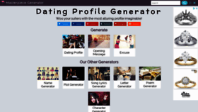 What Dating-profile-generator.org.uk website looked like in 2019 (4 years ago)