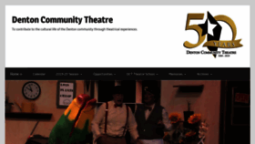 What Dentoncommunitytheatre.com website looked like in 2019 (6 years ago)