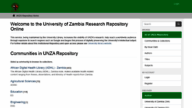What Dspace.unza.zm website looked like in 2019 (4 years ago)