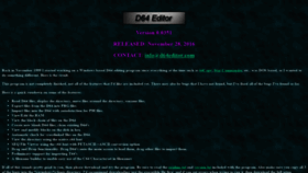 What D64editor.com website looked like in 2019 (4 years ago)