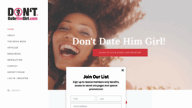 What Dontdatehimgirl.com website looked like in 2019 (4 years ago)