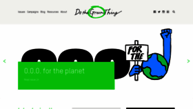 What Dothegreenthing.com website looked like in 2019 (4 years ago)