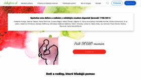 What Dakujeme.sk website looked like in 2019 (4 years ago)