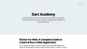 What Dart.academy website looked like in 2019 (4 years ago)
