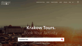 What Discovercracow.com website looked like in 2019 (4 years ago)