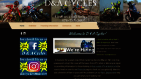 What Dacycles.com website looked like in 2019 (4 years ago)