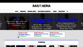 What Dailymedia.com.ng website looked like in 2019 (4 years ago)