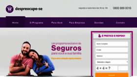 What Despreocupese.com.br website looked like in 2019 (4 years ago)